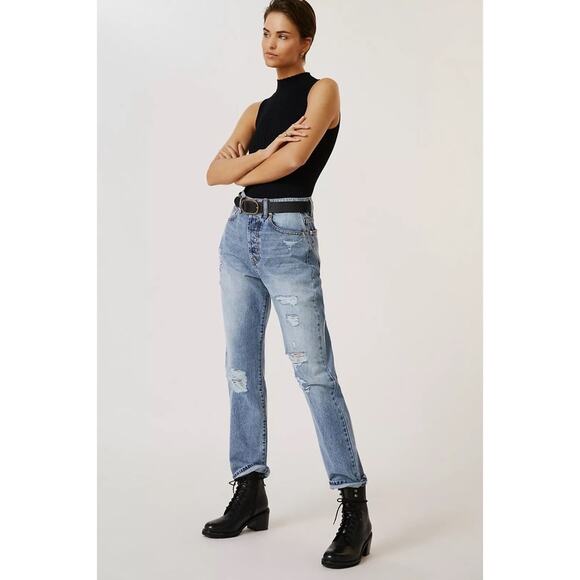 Modern American Bancroft distressed jean size 26 NWT - Picture 3 of 8